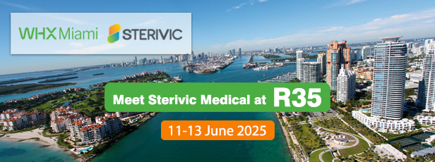 Meet Sterivic Medical at R35 in WHX Miami, FL 2025.