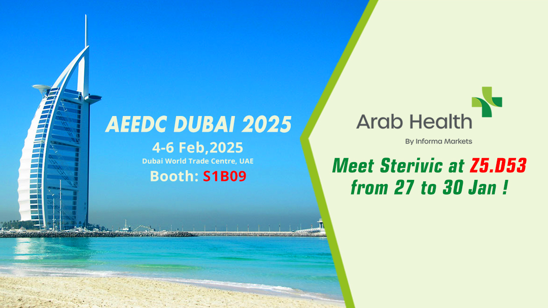 Meet Sterivic at Z5, D53 at ARAB HEALTH 2025 and S1B09 AEEDC 2025